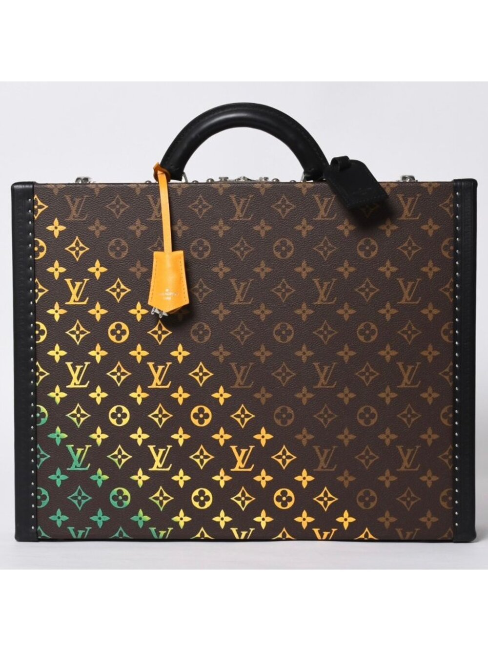 Louis Vuitton Special Order Trunk Case 45 President Monogram Illusion Brown